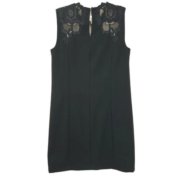 BCBGMAXAZRIA Black Lace Sleeveless Cocktail Dress XXS - Picture 5 of 9